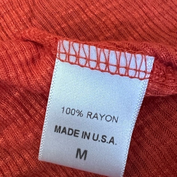 HIP Happening in the Present Orange Lace Knit Sleeveless Vest Cardigan M - Picture 11 of 11